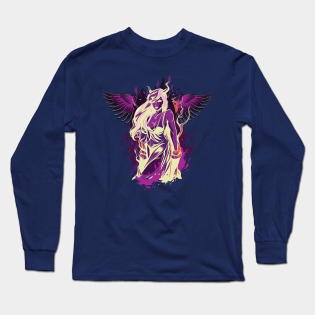 Fire Goddess Of Hearth And Eternal Flame Long Sleeve T-Shirt by origato